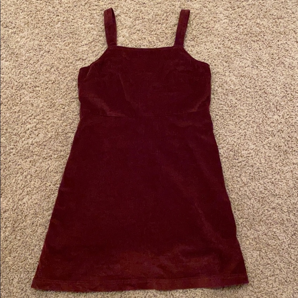 American Eagle Outfitters Red Ribbed Dress